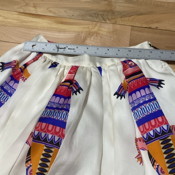 MSGM Colourful Patterned Silk Skirt - Picture 3 of 13